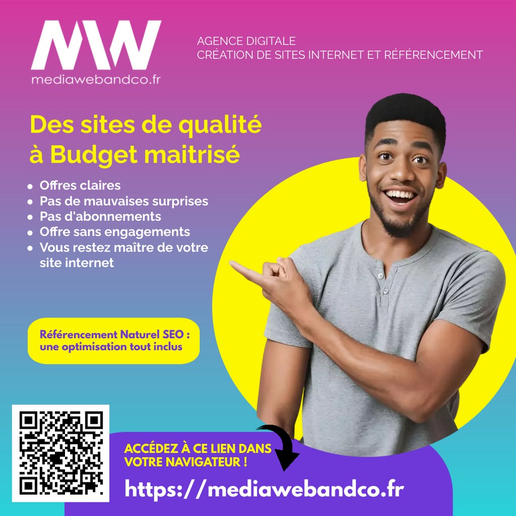 Avec Mediawebandco.fr, votre site de qualité à petit prix ! Avec Mediawebandco.fr, votre site de qualité à petit prix !